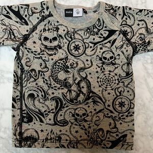 Molo Kids Long Sleeved Sailor Tattoo Polo. 18months/86